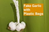 Wie man gefälschte Knoblauch mit Plastiktüten machen