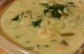 How to turn Dosen Suppe in eine sättigende Mahlzeit, Garnelen vegetarische Pilz Curry Suppe