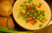 Cremige gebackene Kartoffel-Suppe (Vegan)