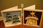 Balsa-Holz-Weihnachtskarten