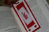 Personalisierte Valentinstag Bookmark