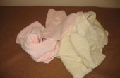 Handtücher in Viertel und Drittel Falten