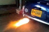Auto Auspuff Flammenwerfer