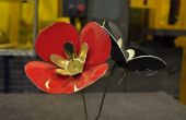 3D Metall Blumen