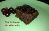 Feuchter Schokoladenkuchen mit Schokolade Zuckerguss (Super einfach)