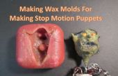 Herstellung von Wachs Formen für die Herstellung von Stop-Motion-Puppen