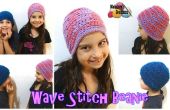Welle Stitch Beanie – kostenlose Häkelanleitung