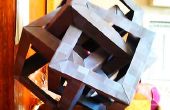 Origami-Skulptur-Puzzle: 4 sich überschneidenden Würfel