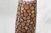 Vase aus Holz Mosaik
