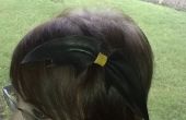 Fledermaus-Bogen - Choker Halskette oder Haarspange Leder
