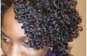 Lockiges Twistout in Naturhaar mit Flexirods