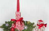 Christmas Craft: Candy Cane Kerze Halter