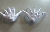 Origami-Skelett-Hand