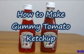 Wie erstelle ich Gummibärchen Tomaten-Ketchup-Flasche