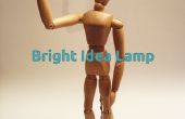 Glänzende Idee Lampe Mann