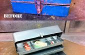 Wiederherstellen eine rostigen alten Tackle Box mit Sandstrahlen & Pulverbeschichtung