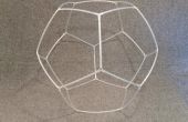 Machen einen Dodekaeder aus Kunststoff Strohhalme