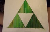 Die Legende von Zelda geschmolzene Kreide Kunst - Triforce