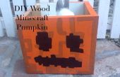 Holz Minecraft Jack O Lantern Candy Box Dekoration