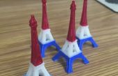 3D-Druck codierten Eiffeltürmen französische Farbe