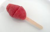 Erdbeer Eis am Stiel