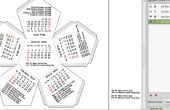 Dodekaeder-Kalender - 2 Seite - anpassbare