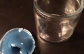 Entfernen (und speichern) Kerze Wachs von Glasbehältern