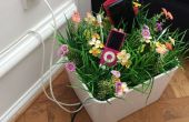 Blumenkasten für Kabel versteckt und Gadgets aufladen