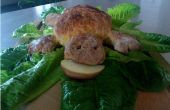 Süße orange Schildkröte Brot