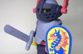 Wie man eigene Papercraft LEGO Castle Black Knight Minifig bauen