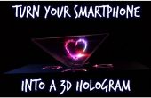 Verwandeln Sie Ihr Smartphone in ein 3D Hologramm