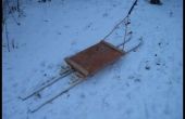 Wie erstelle ich einen Schlitten aus alten Schnee Ski