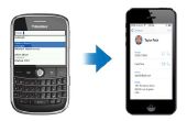 Wie alte BlackBerry Kontakte auf iPhone übertragen