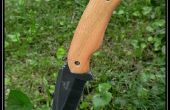 Herstellung und Installation von Holz Messer Skalen für ein altes Messer (full Tang)