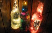 Bunte Recycling-Flasche Lampe