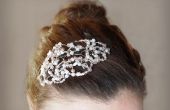 Vintage-inspirierten Perlen Haarspange