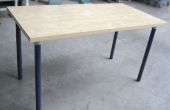 Rohr-Bein DIY Tisch - bauen aus jedem Holz Tischplatte