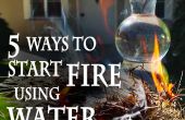 5 Wege, um ein Feuer, mit Wasser
