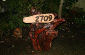 Verbrannte Holz Adresse Zeichen
