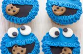 Cookie Monster Fondant Cupcake Topper