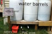 Solar betriebene Pumpe für Wasserfässer