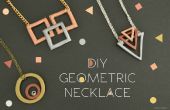 DIY-geometrische Halskette