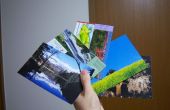 FREI Haus-Postkarten aus recycelten Materialien hergestellt -