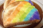 Regenbogen-Toast