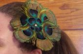 Peacock Feather Haarspange