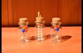 Flasche Miniaturskulpturen