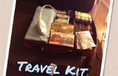 Glückliche Frau glücklich Leben Travel Kit