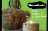 ShapeCrete-3D gedruckte Form für eine gesegnete Kerze-Halter