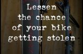 Verringern die Chance, Ihr Fahrrad gestohlen