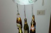 Flaschen-Kronleuchter aus einen Schläger hängen